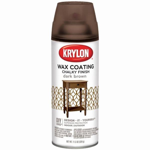 Krylon 11.5 Oz Dark Brown Chalky Finish Wax Coating Finish 4119